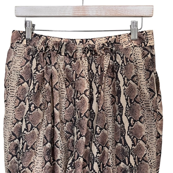LPA Halden Nylon Pant in Tan Snake Color:Tan Snake Large - Picture 10 of 14